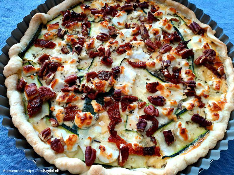 Courgette quiche