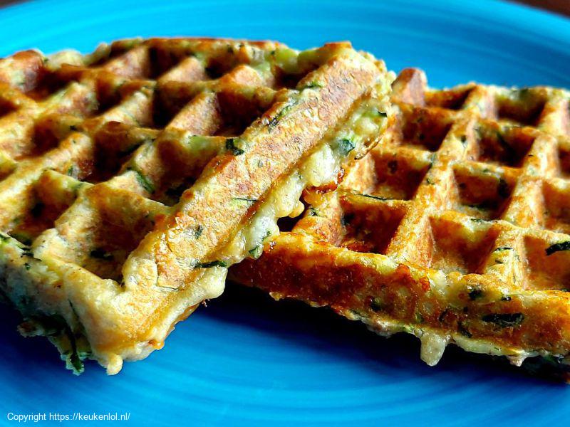 Courgette wafels